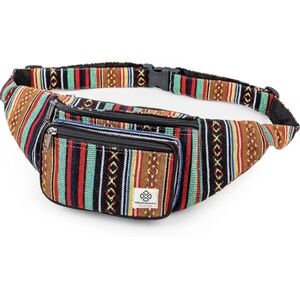 Colorful Striped Unisex Waist Bag